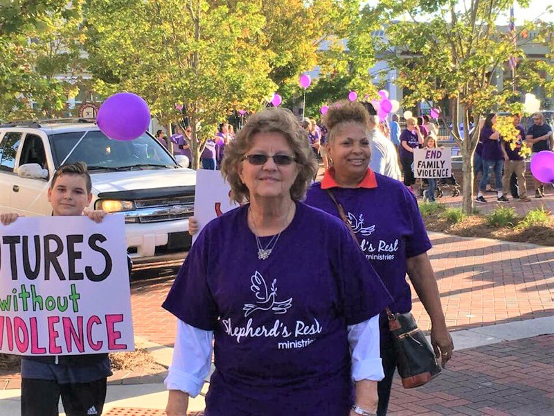 Doc and K Alexander starting walk