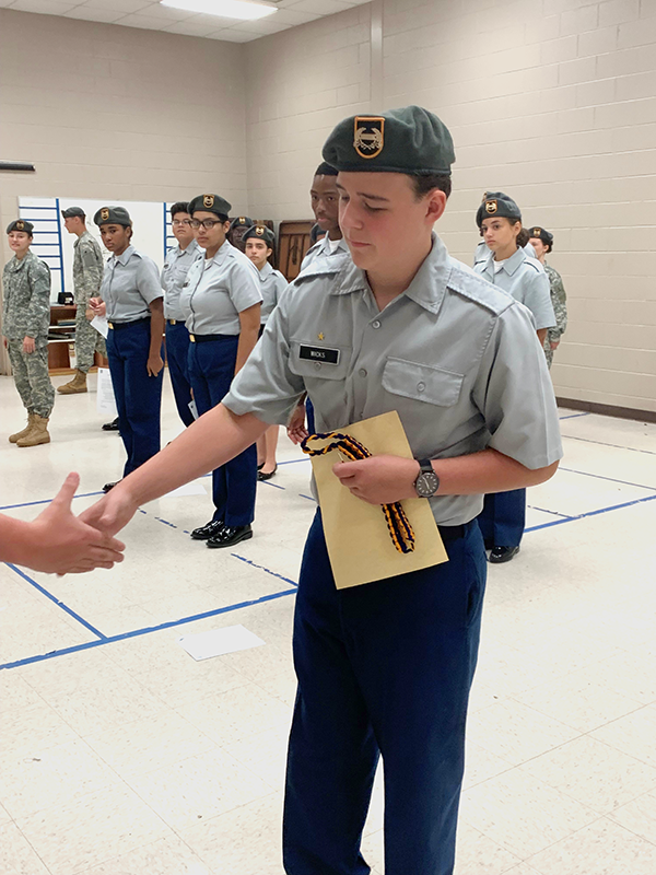 Cadet of the month Aug 2019