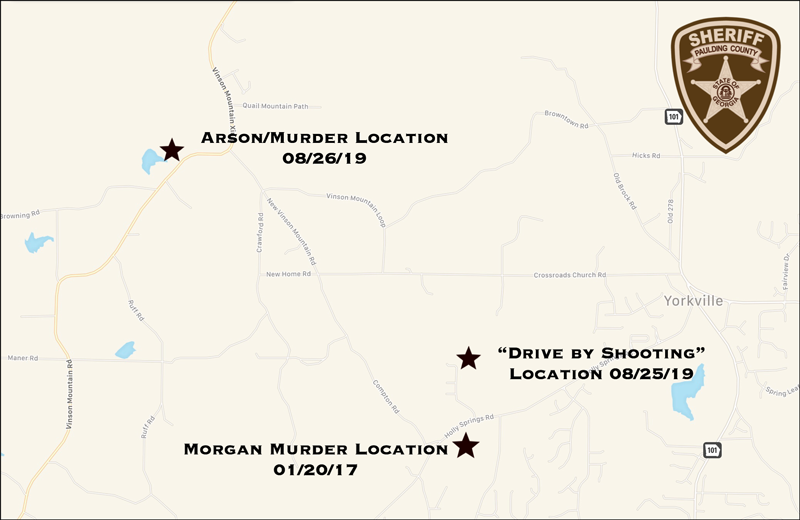 West Paulding Arson Murder Map