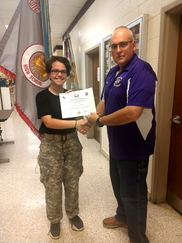 Cadet of the Month Aug 2020