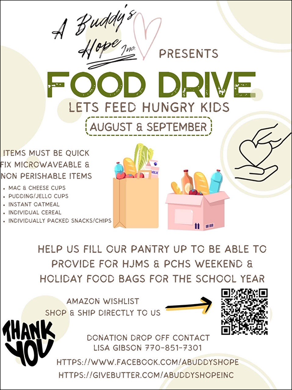 A Buddy's Hope Food Drive